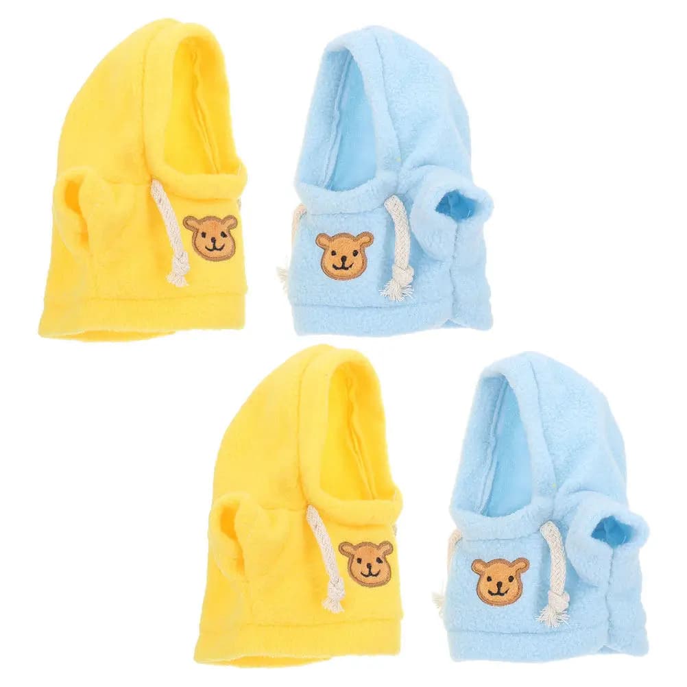 4 pezzi di vestiti: abiti per animali di peluche in miniatura da 20 cm, morbidi e resistenti, adatti per l'immaginazione dei bambini, accessori per vestirsi