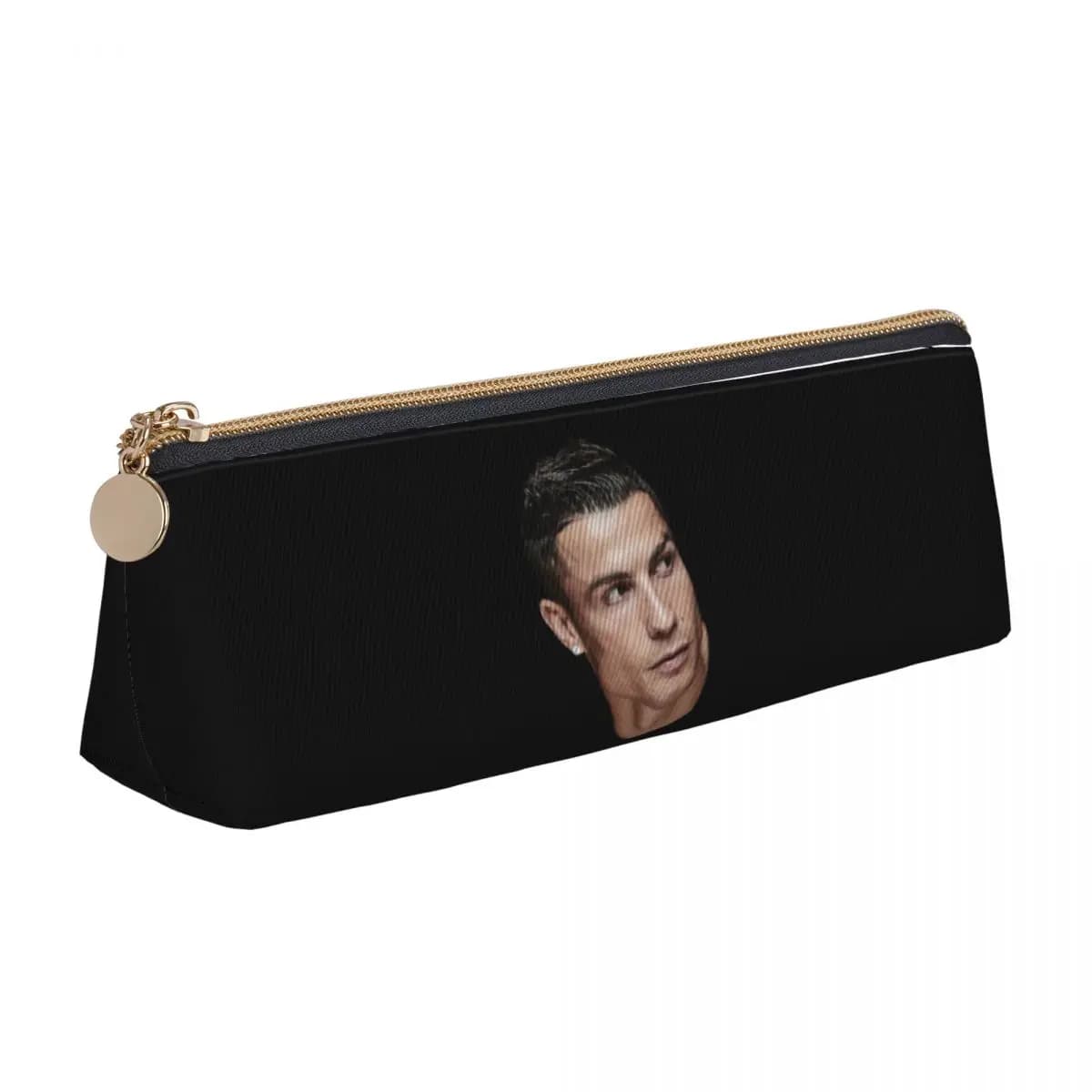 Christiano Ronaldo Pencil Case for Students Gifts Large Storage Pen Box Pencil Bag Stationery Supplies Pen Holder Bag