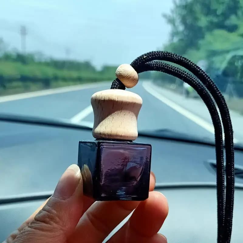 8ML Perfume Bottle Empty Pendant Fragrance Oil Diffuser Mirror Interior Auto Assembly on Auto Perfume Hanging Bottle Empty