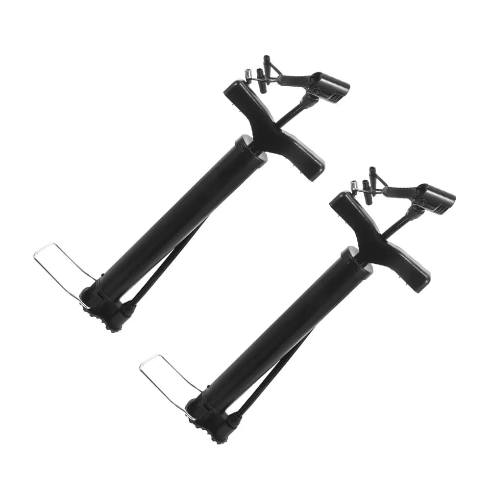 Pompa ad aria portatile da 2 pezzi, leggera in acciaio, per palloni da basket, calcio, pallavolo, gonfiatore efficiente per pneumatici di biciclette, pompa manuale per lo sport