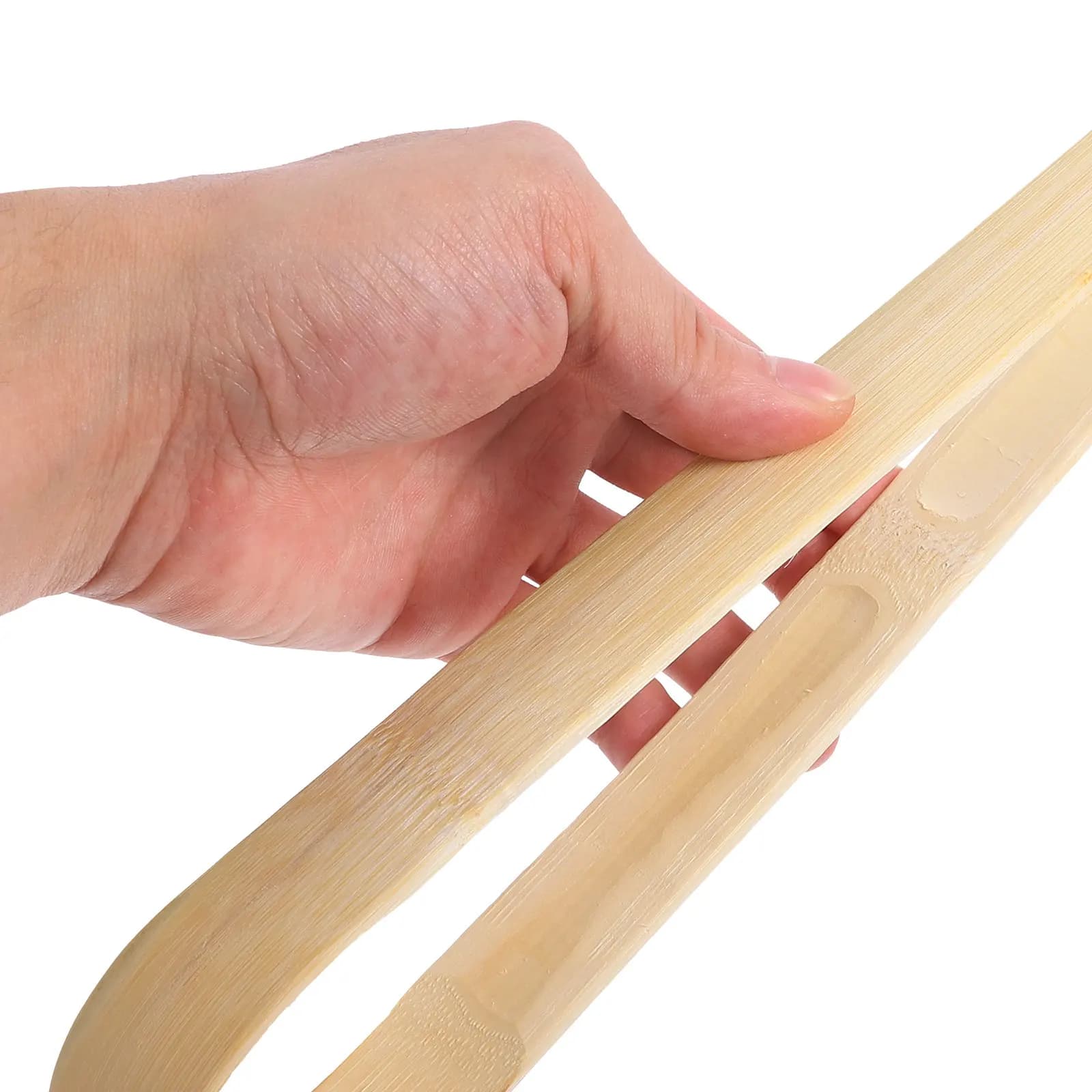 3Pcs Eco-Friendly Bamboo Tongs for Kitchen Cooking Grilling Air Fryer Toasting Roasting Baking Salads Bbq Camping Portable