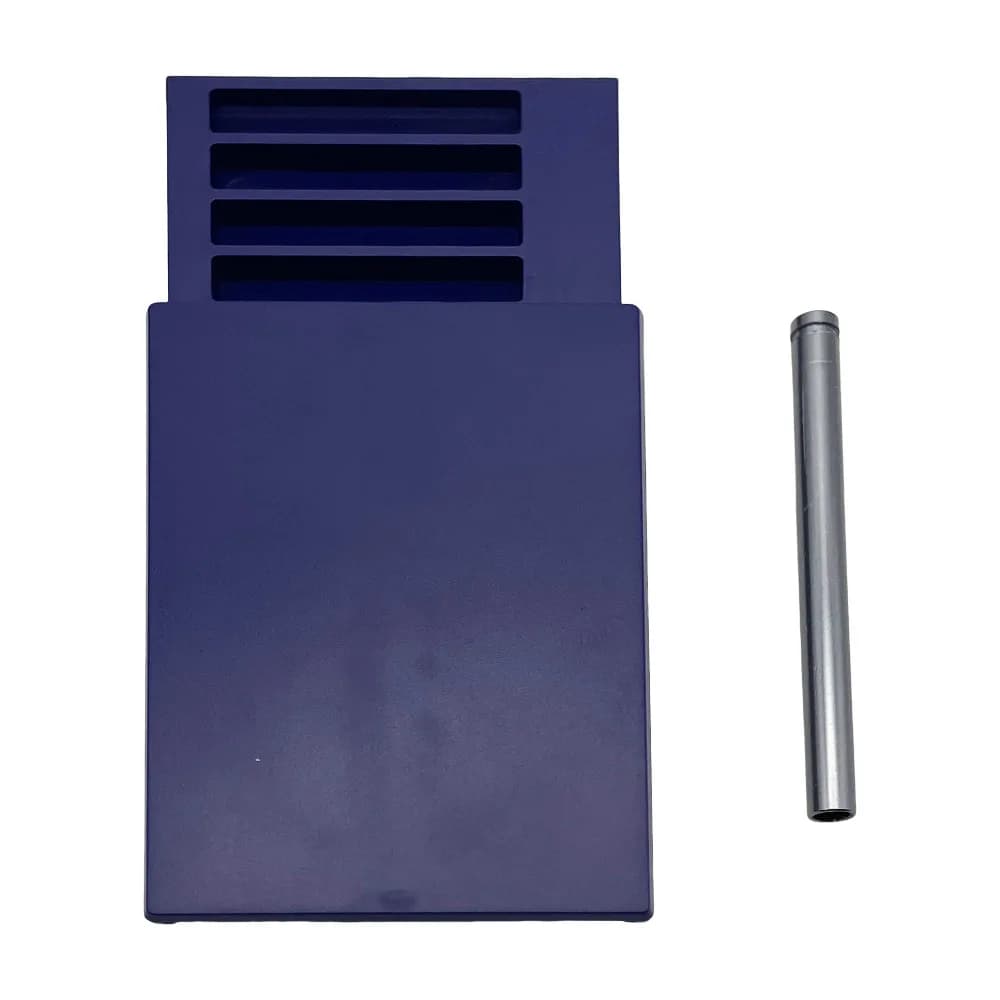 8 compartments plastic slurry container with aluminium straw sild lid, portable storage box, woven kit accessories