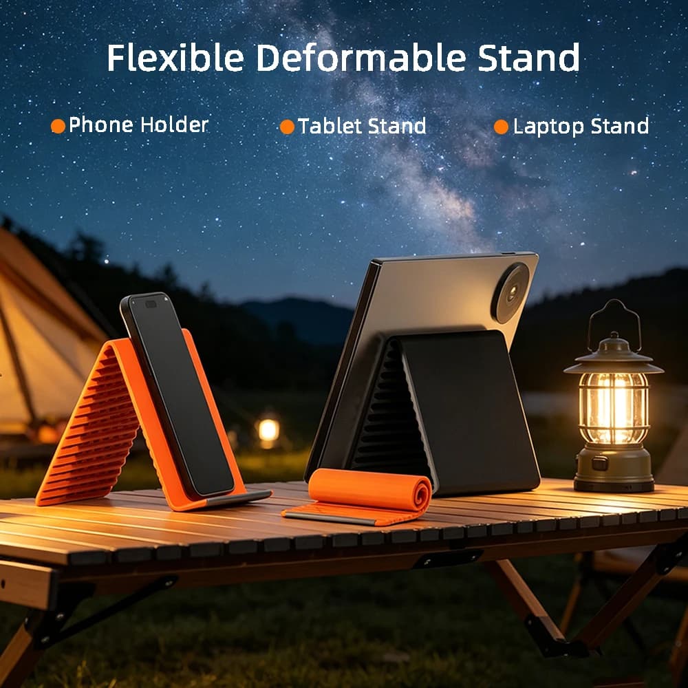 Nuovo Supporto Flessibile per Telefono, Stand Pieghevole in Silicone per Tablet e Laptop, Portatile e Regolabile, Universale per Viaggi, Ufficio e Letto