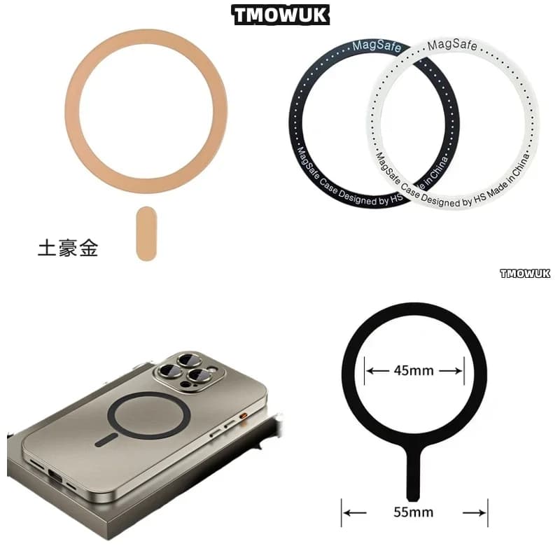 Per OnePlus 13 12 9 Ace 2 3 3V 2V Pro Nord - Adesivo magnetico ad anello per Magsafe - Per una ricarica wireless efficiente