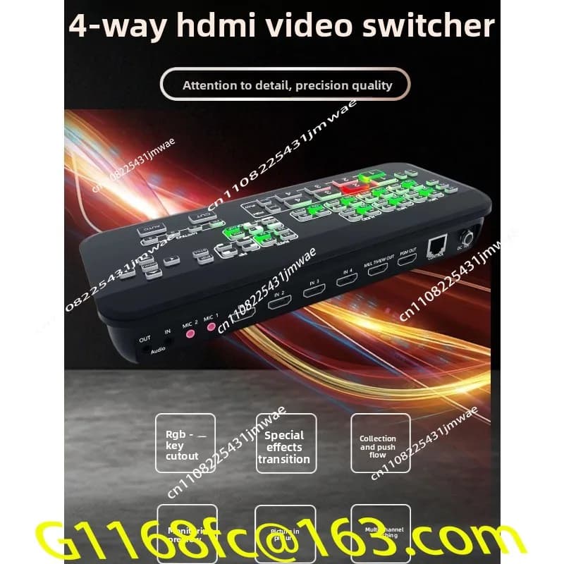 High-definition Video Multi-camera Capture Card USB3.0 Encoding and Streaming All-in-one Machine
