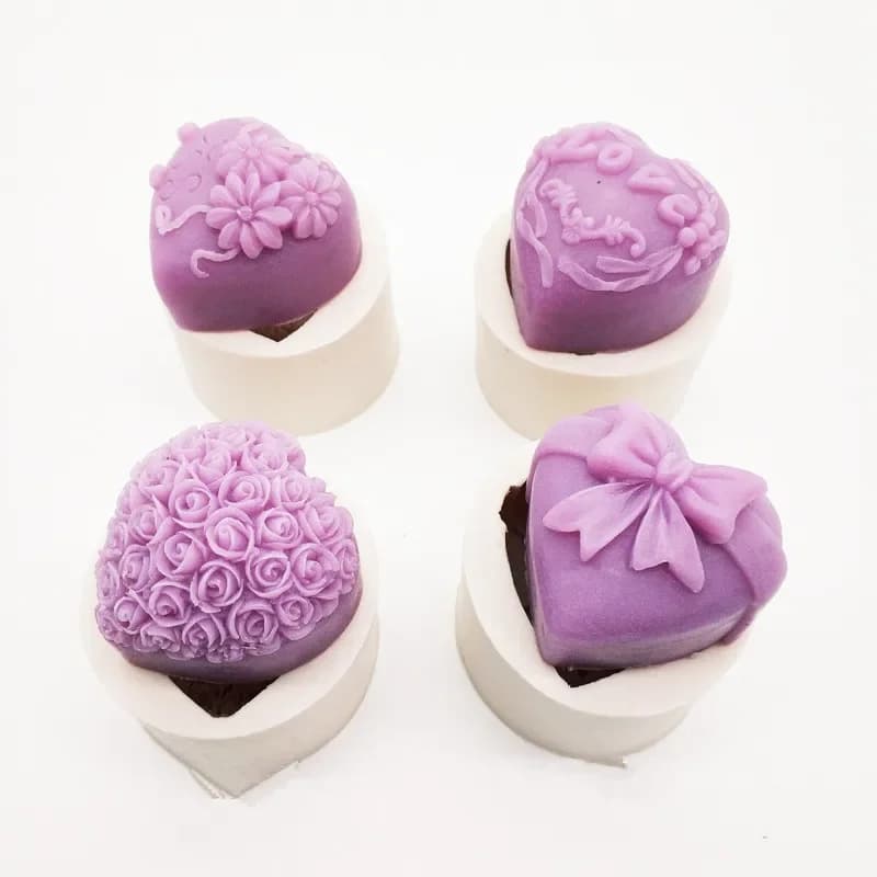Stampo in silicone 3D rosa gelatina stampo mousse al cioccolato stampi per vassoi di ghiaccio stampi per candele sapone fatto in casa fai da te strumento per decorare torte Bakeware