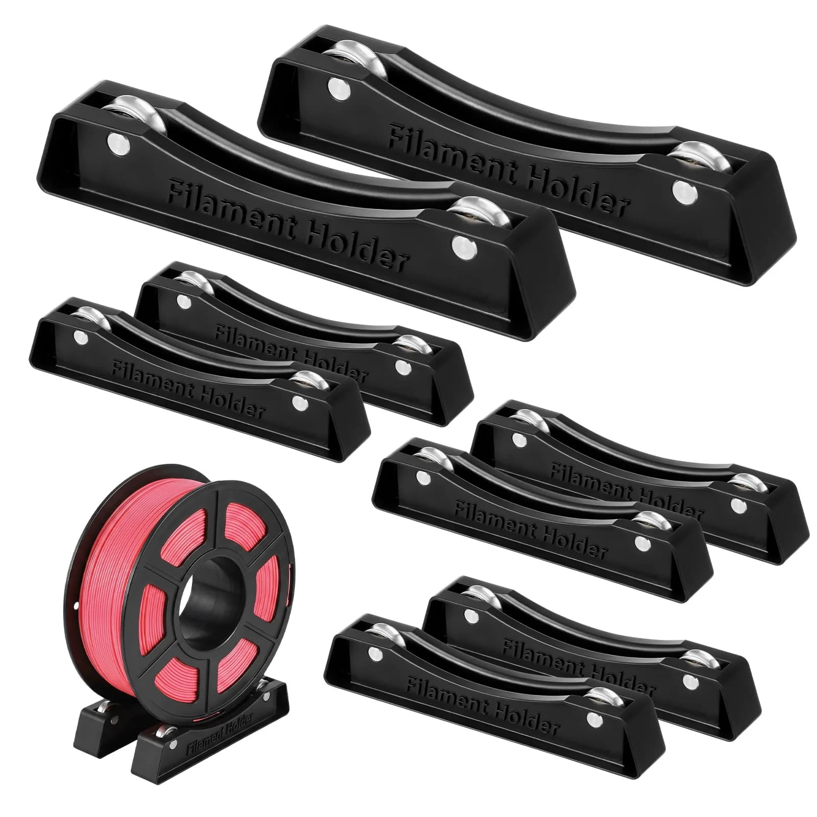 8Pcs 3D Printer Filament Spool Holder with Bearing Plastic Adjustable Consumables Shelves Supplies Fixed Seat For PLA/ABS/TPU