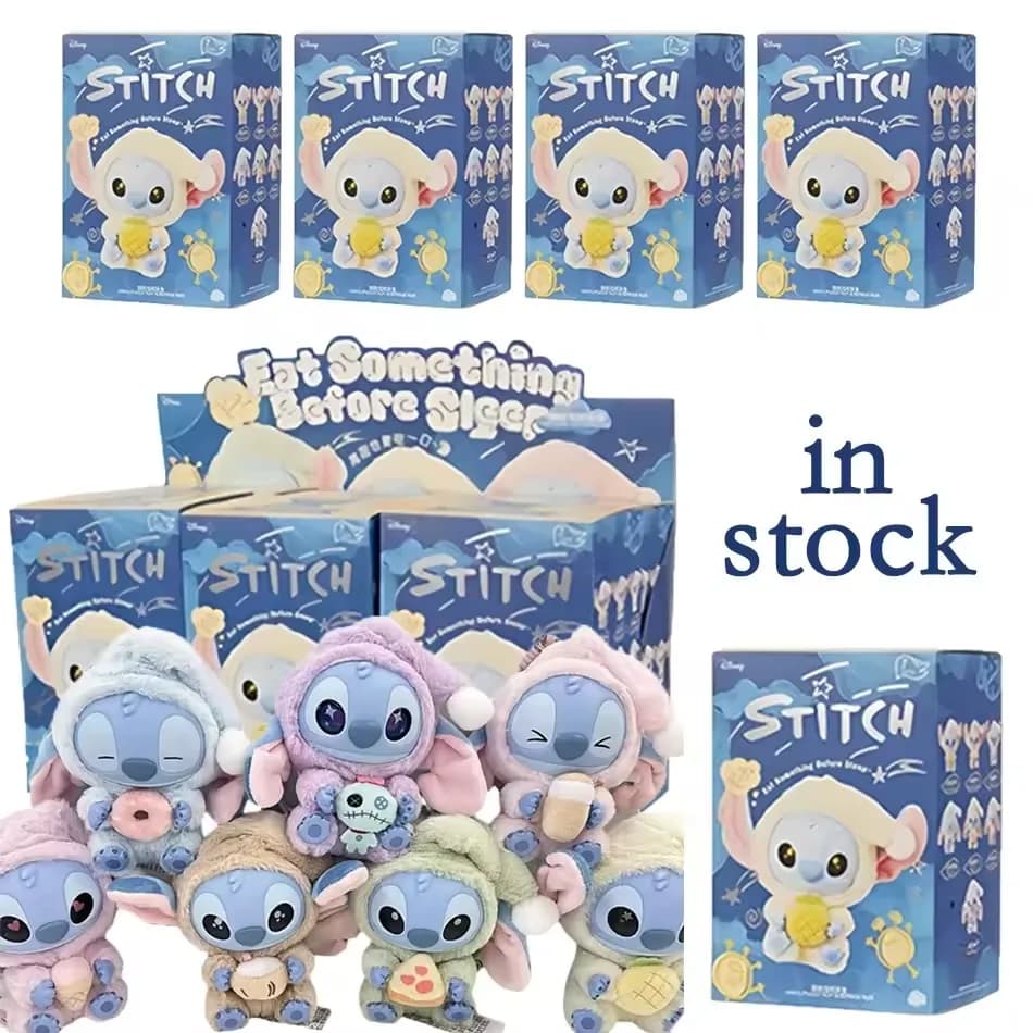 Nuovo Disney Stitch Eat Before Sleep Vinyl Blind Box Bag Charm Bambola Carina Giocattolo Misterioso Regalo per Adulti
