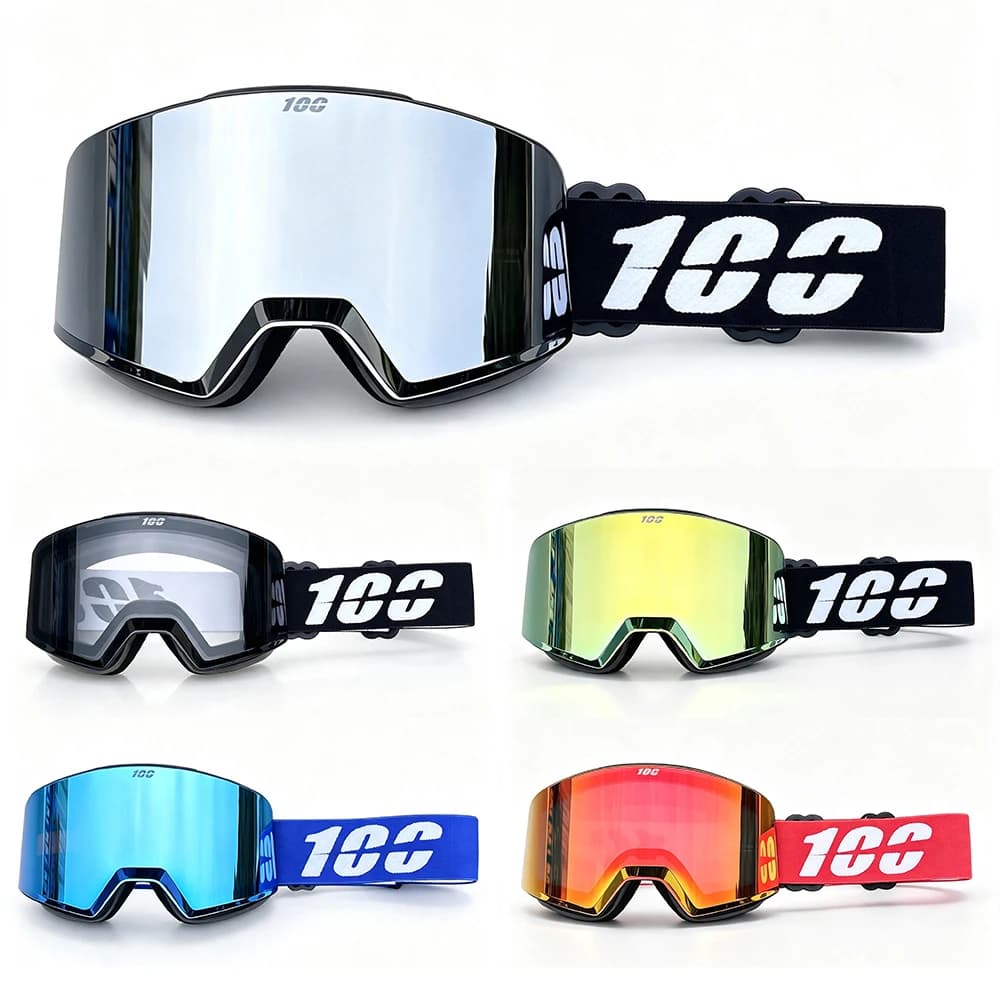 Magnetic Lens Motorcycle Windproof Goggles Motocross Dust-proof Racing Cycling Outdoor Sports Riding Off-road Ski Glasses