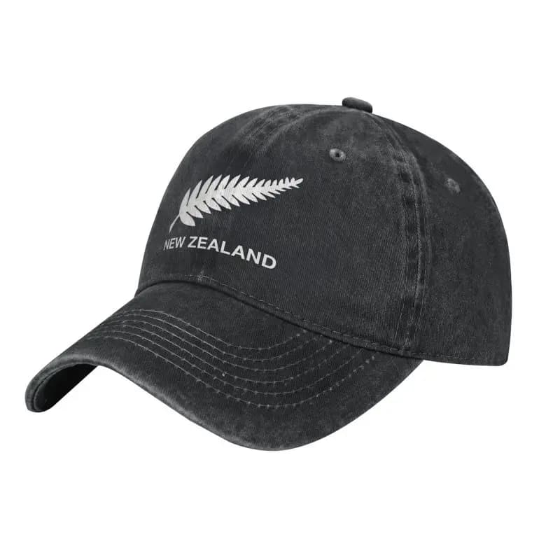 New Zealand All Blacks Unisex Baseball Cap Rugby Worldcup Sports Distressed Denim Washed Hats Cap Fashion Workouts Sun Cap