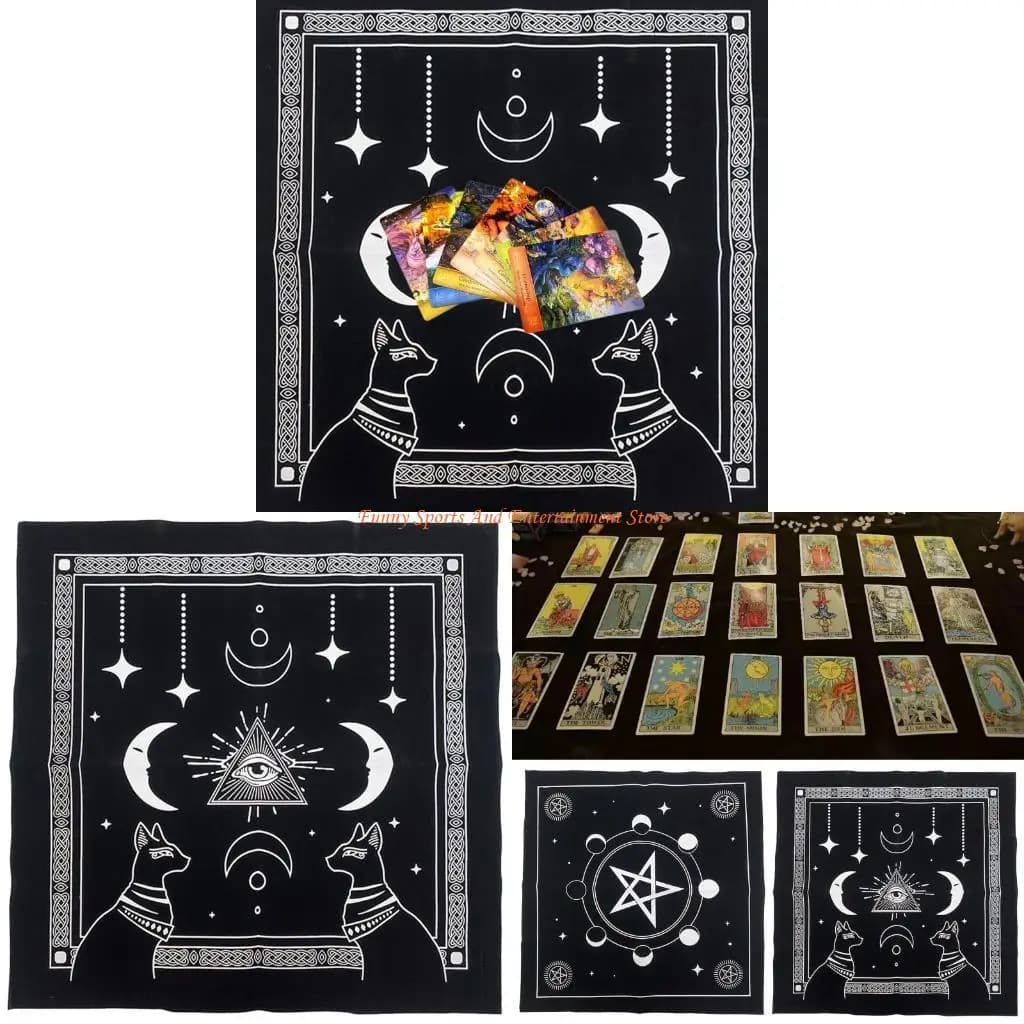 C4DE 19x19in Star Pendulum Board Dowsing Table Copertina tabellone da tavolo da tavolo da board divinazione
