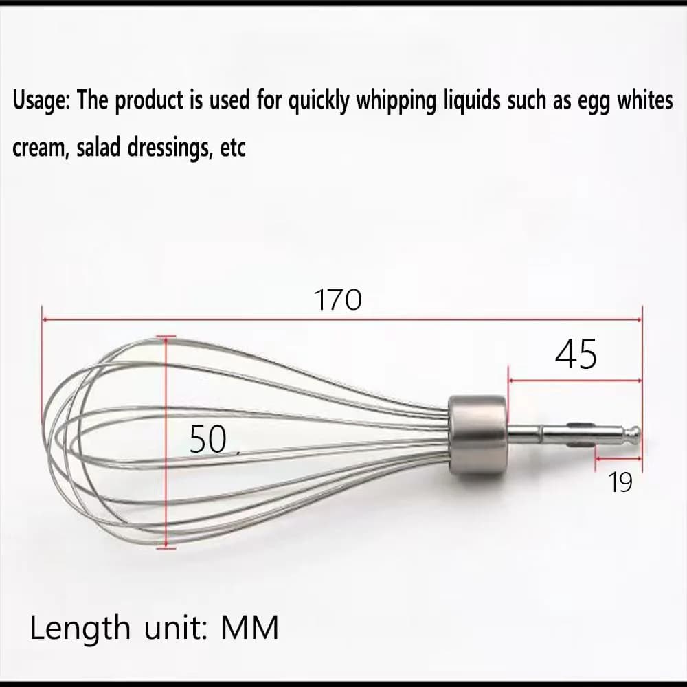Frusta per frullatore in acciaio inossidabile per Braun MQ325 MQ505 MQ525 MQ5025 MQ725 MQ785 MQ787 MQ725 MQ745 MQ5045 - Ricambi