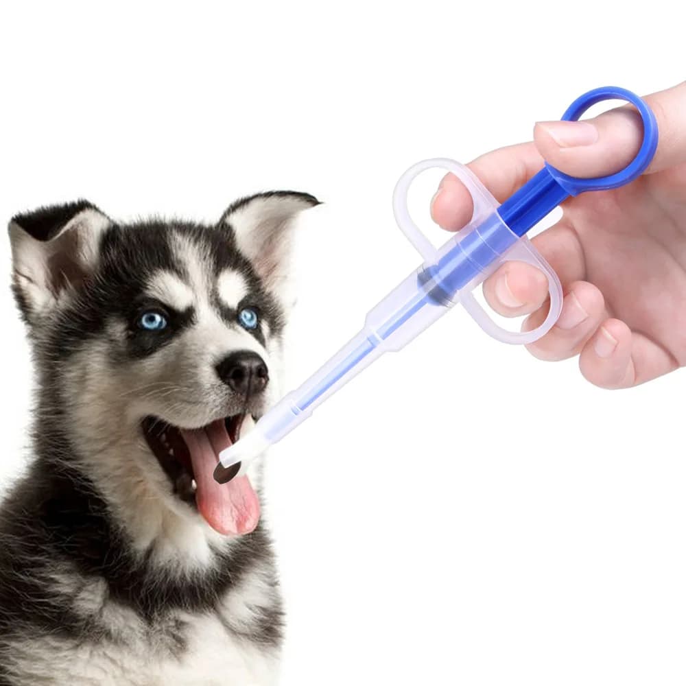 Dispenser per Pillole per Animali Domestici 1PZ Siringa Dosatore Strumento per Cani e Gatti per Somministrare Medicinali, Compresse, Acqua e Latte