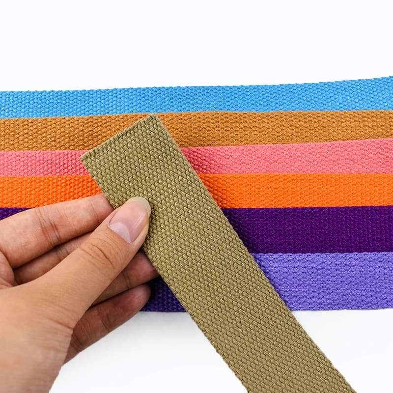 8Meters 20-50mm Cotton Webbing Bands for Bag Straps Garment Decor Canvas Waistband Bias Binding Ribbon DIY Sewing Accessories