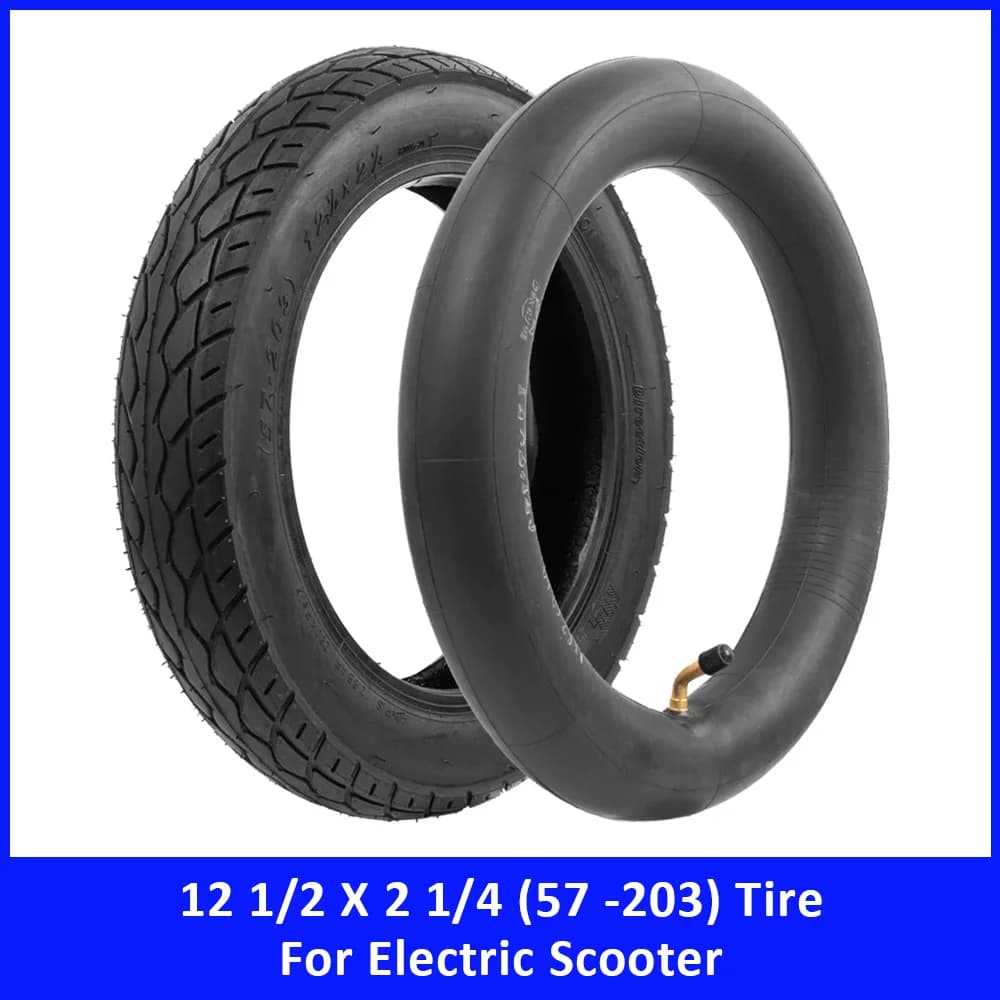 Camera d'aria e pneumatico esterno 12 1/2 X 2 1/4 (57-203) compatibili con molti scooter a benzina ed elettrici, pneumatico esterno per bici 12 *2.125, ricambio per scooter, accessori per scooter