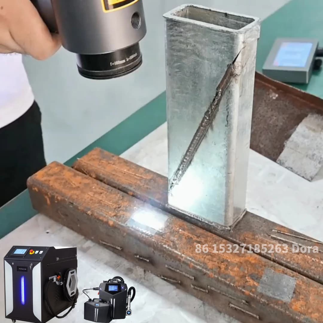 1000W Industrial Laser Rust Remover Cleaner Oil Paint Cleaning Machine Rust Paint Removal Water-Cooling 200mm-450mm Scan length