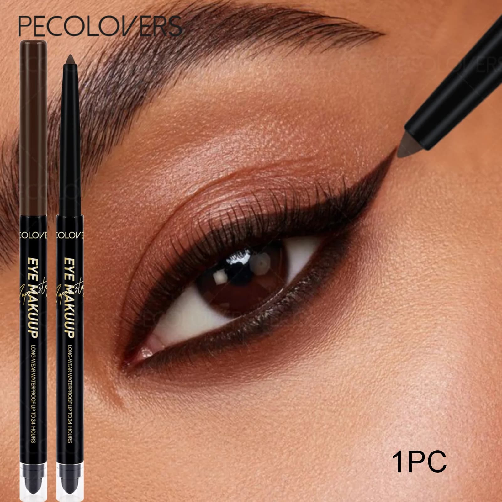 1PC Penna gel eyeliner impermeabile a lunga durata, a prova di sbavature e ad asciugatura rapida, matita eyeliner