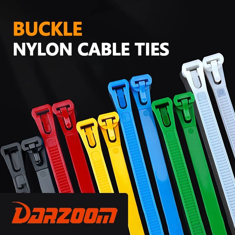 Fascette in nylon colorate, elevata resistenza alla trazione, resistenti ai raggi UV, autobloccanti, versatili per la gestione dei cavi domestici e in ufficio