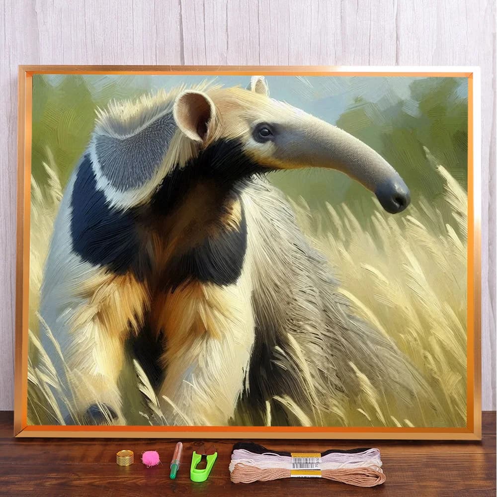 Ant Eater stampato 11CT punto croce ricamo fai da te kit completo mestiere cucito artigianato maglieria gioielli decorazioni per la casa contato