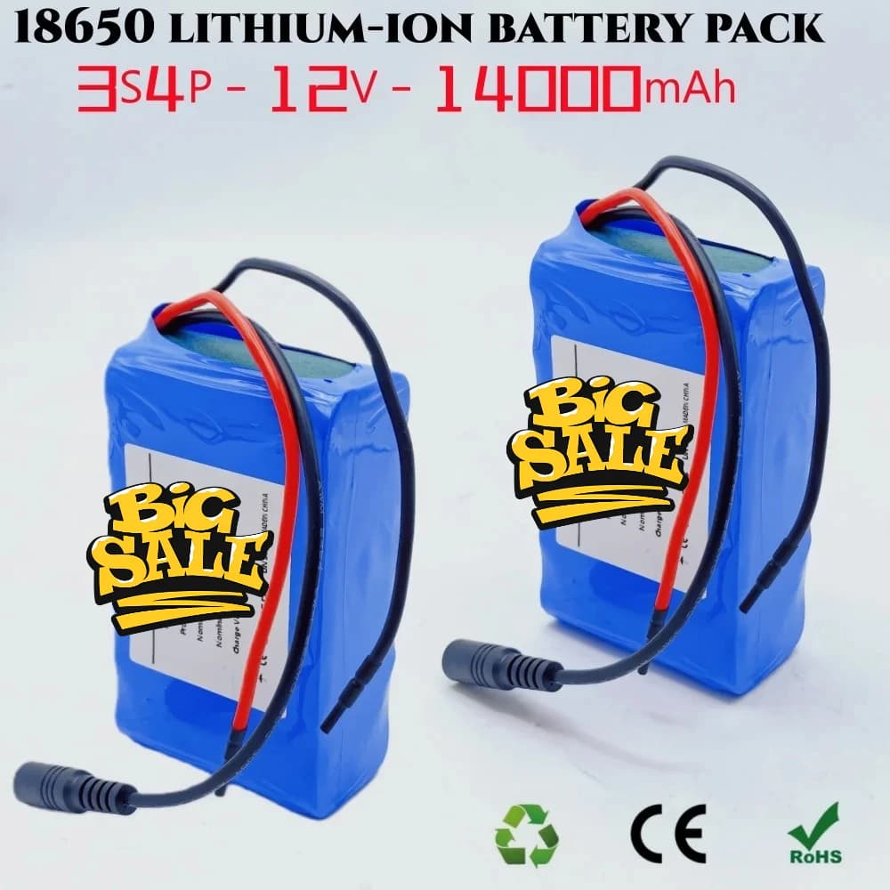 18650 Batteria al litio 12V 14000mAh per ascensore citofono video campanello luce di emergenza emergenza