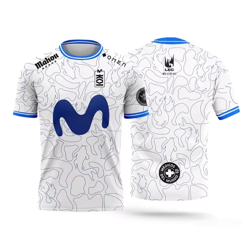 Nuova Maglia per Appassionati di Gaming del Club KOI Esports 2025, T-shirt Estiva Casual da Uomo per CSGO e League of Legends, Uniforme per Tifosi