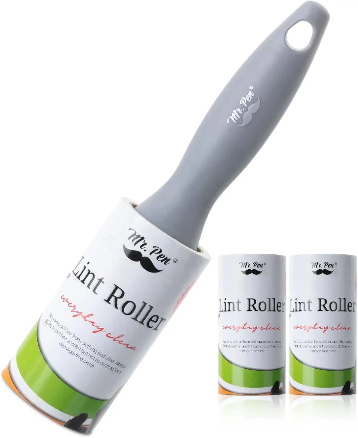 Lint Rollers, 1 Handle + 3 Refills, 270 Sheets, Extra Sticky for Clothes & Pet Hair, Portable