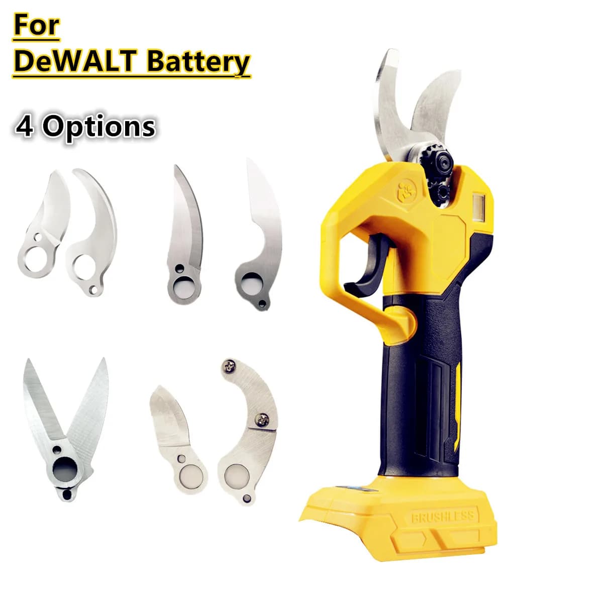 4 Opioni Per DeWALT 20V Batteria Cordless Branch Shear Forbici per tubi elettrici Taglierina per ossa Forbici per verdure Potatore Utensili elettrici