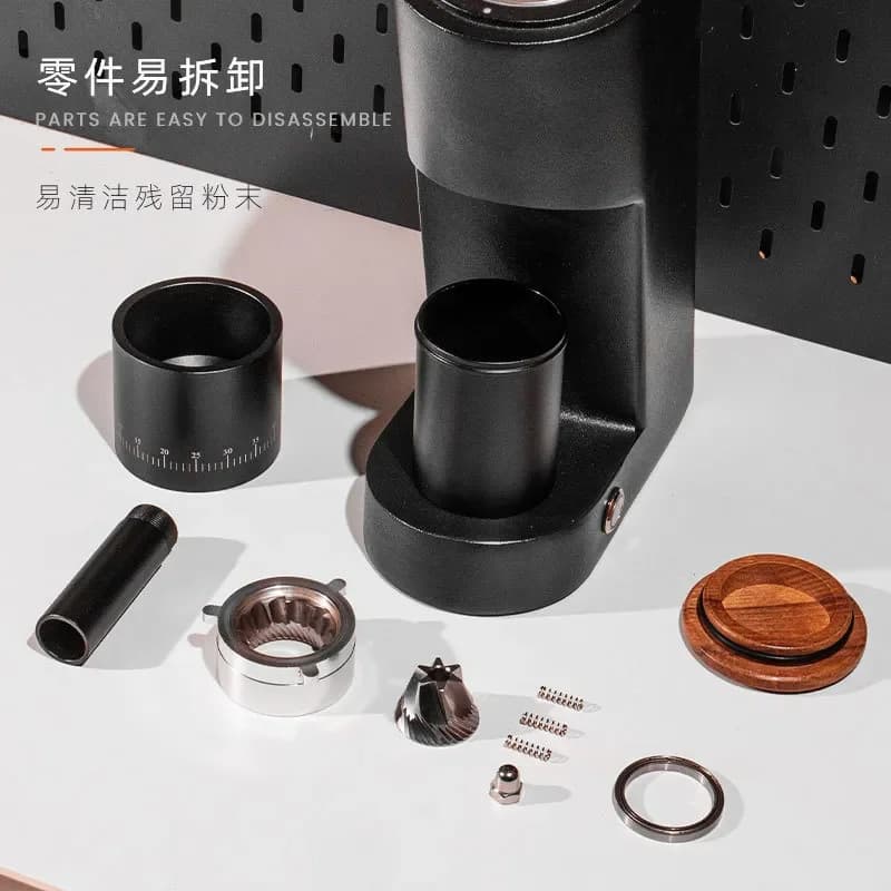 Cross-border Italian coffee plug-in bean grinder, hand-brewed coffee bean grinder, commercial seven-star grinding core,