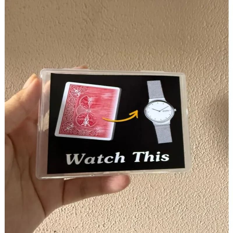 Guarda questo trucchi magici Carta da gioco Cambia carta per guardare al primo piano Illusione di strada Trucco Mentalismo Puzzle Giocattoli Mago Bar