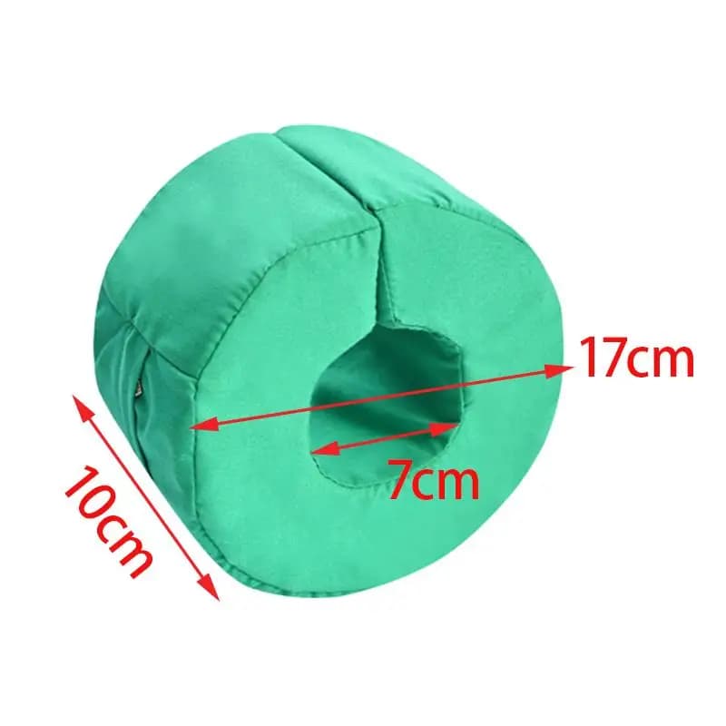 Cuscino a cuneo per tallone e caviglia, verde, supporto per mano e piede, anello di supporto confortevole per mano e piede, cuscino per posizionamento
