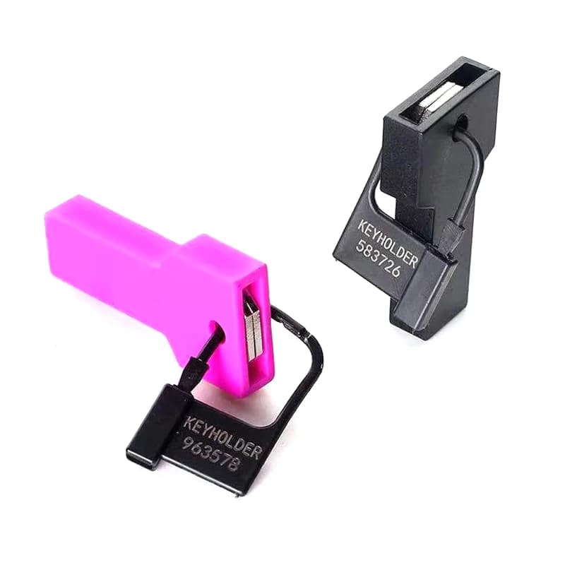 Gabbia di Castità Maschile con Custodia per Chiavi, Dispositivo di Castità Maschile con Boxa Keychain, Accessori per Giochi per Adult, Gioco Sure Anti-Infrazione
