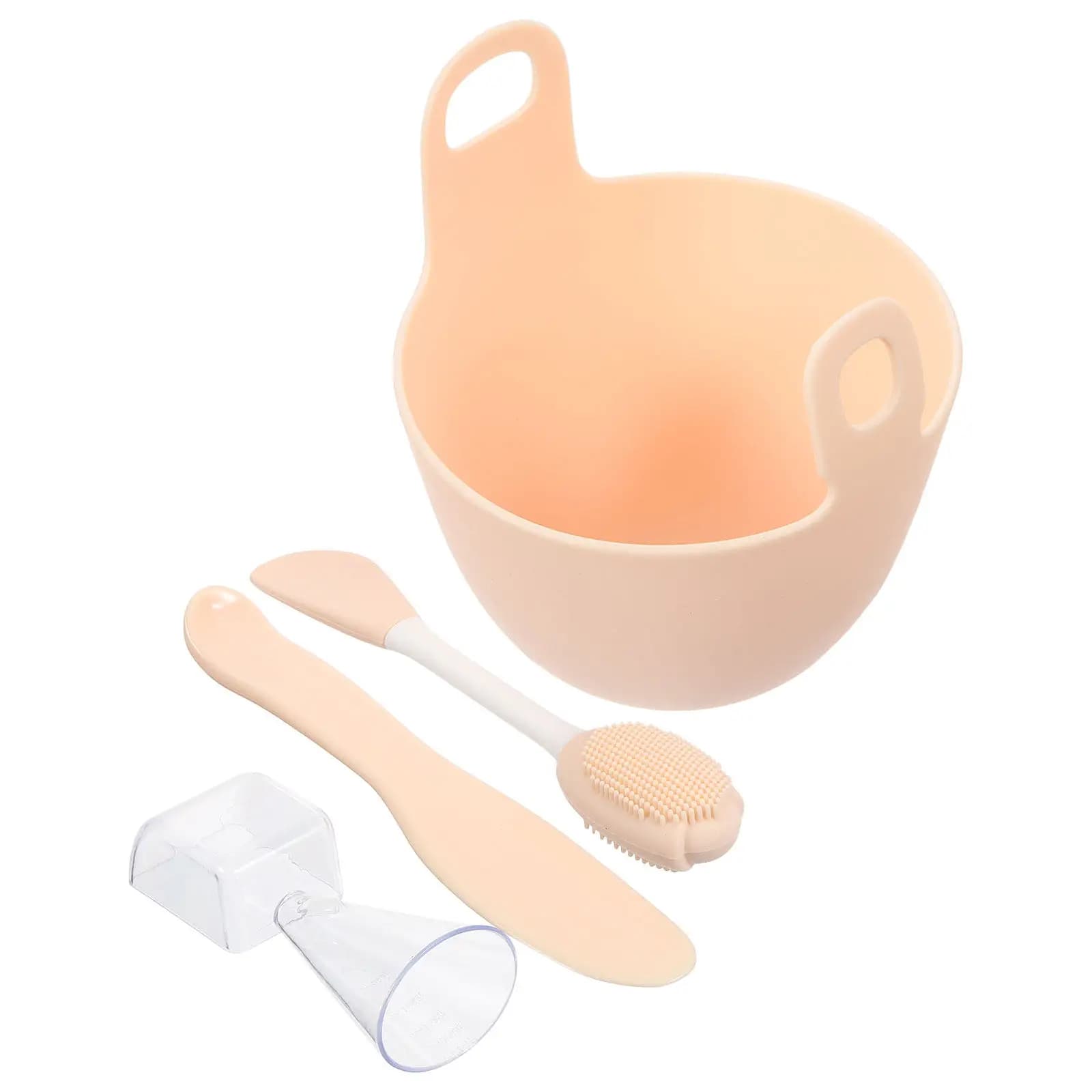 Set di 1 Ciotola in Silicone per Maschere Facciali con Base Antiscivolo, Ecologica e Sicura per la Pelle, Strumento di Bellezza Fai-da-Te per Routine di Cura della Pelle a Casa e in Salone