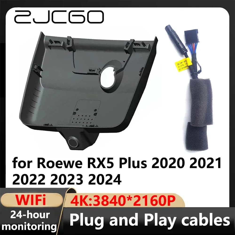 ZJCGO 4K Wifi 3840*2160 DVR Dash Cam VCR for Roewe RX5 Plus 2020 2021 2022 2023 2024