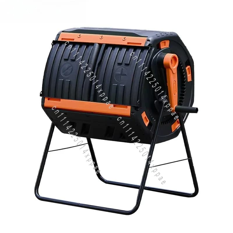 Large Capacity Home Garden Compost Tumbler Fast Decomposition For Rotating Drum Composter Bin Kitchen Waste Leaf Fermentation