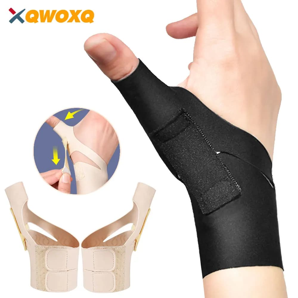 Stabilizzatore per polso con fodera per supporto per pollice elastico da 1 pezzo - Protezione morbida impermeabile per compressione del pollice per alleviare il dolore