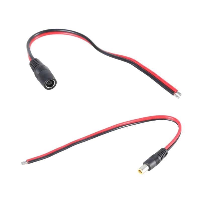 Cavo adattatore maschio/femmina DC7909 da 7,9 mm x 0,9 mm per alimentazione portatile da pannello solare