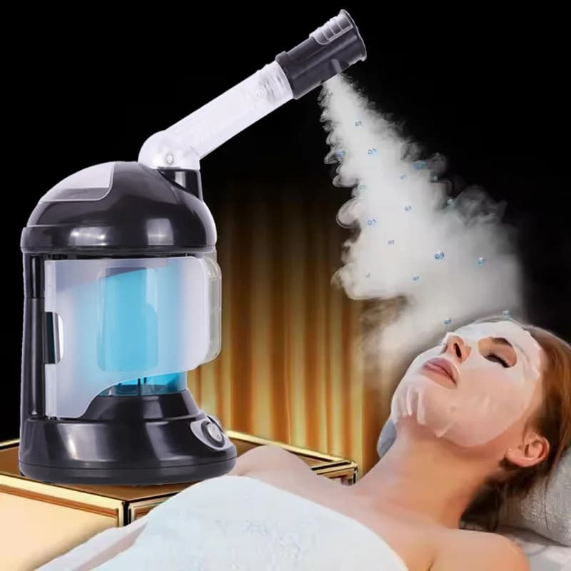 Cura della pelle Viso Vapore per il viso Nano Hot Warm Mister Spa Spruzzatore Pulizia Umidificatore Ozono Vaporizzatore Nebulizzatore Poro Detergente profondo