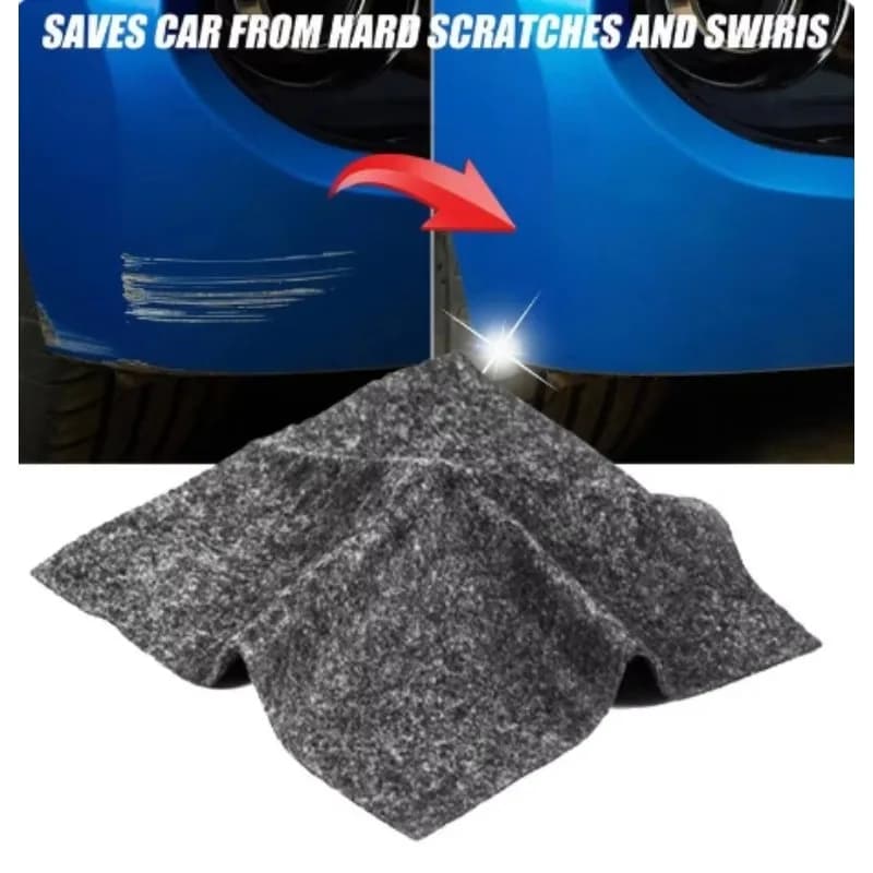 Nano Car Scratch Repair Cloth - Magic Remover for Light Scratches & Polish, Waterless Auto Paint Restoration Accessory
