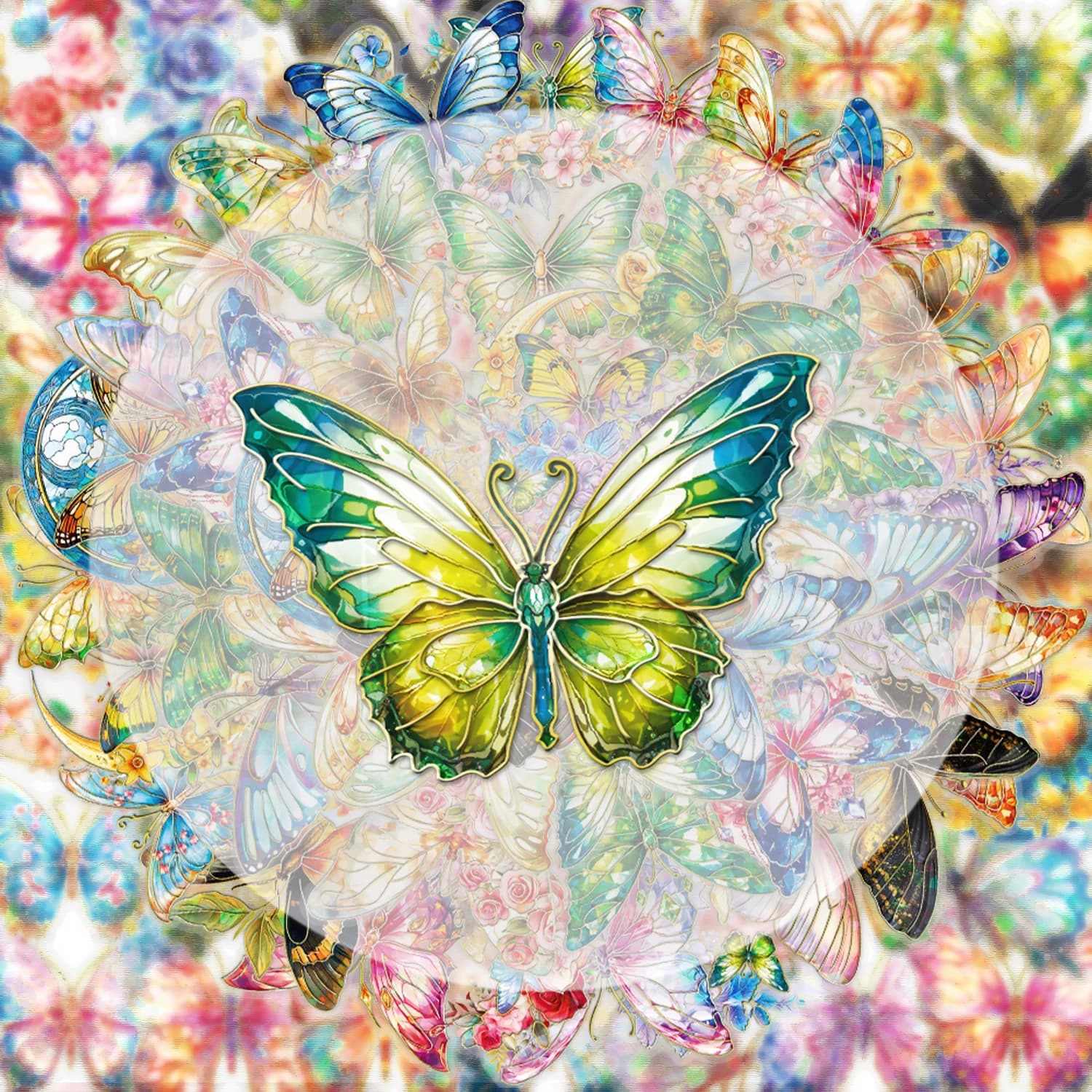 30 laser butterfly stickers, bright stickers suitable for water bottles, laptops, mobile phones, suitcases, skateboards, guitars, party decorations