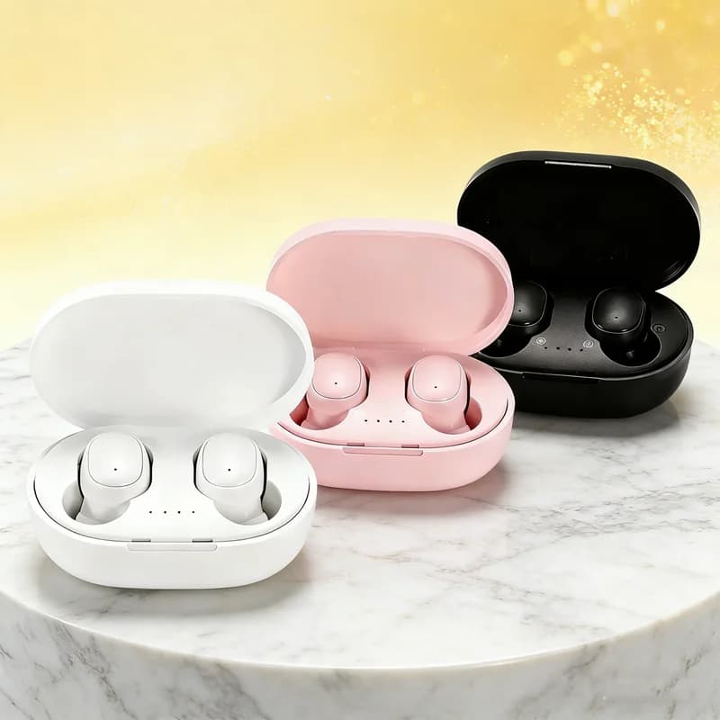 Bluetooth Wireless TWS headphones with Microphone, Headphones with Noise Cancellation, Smartphone compatible
