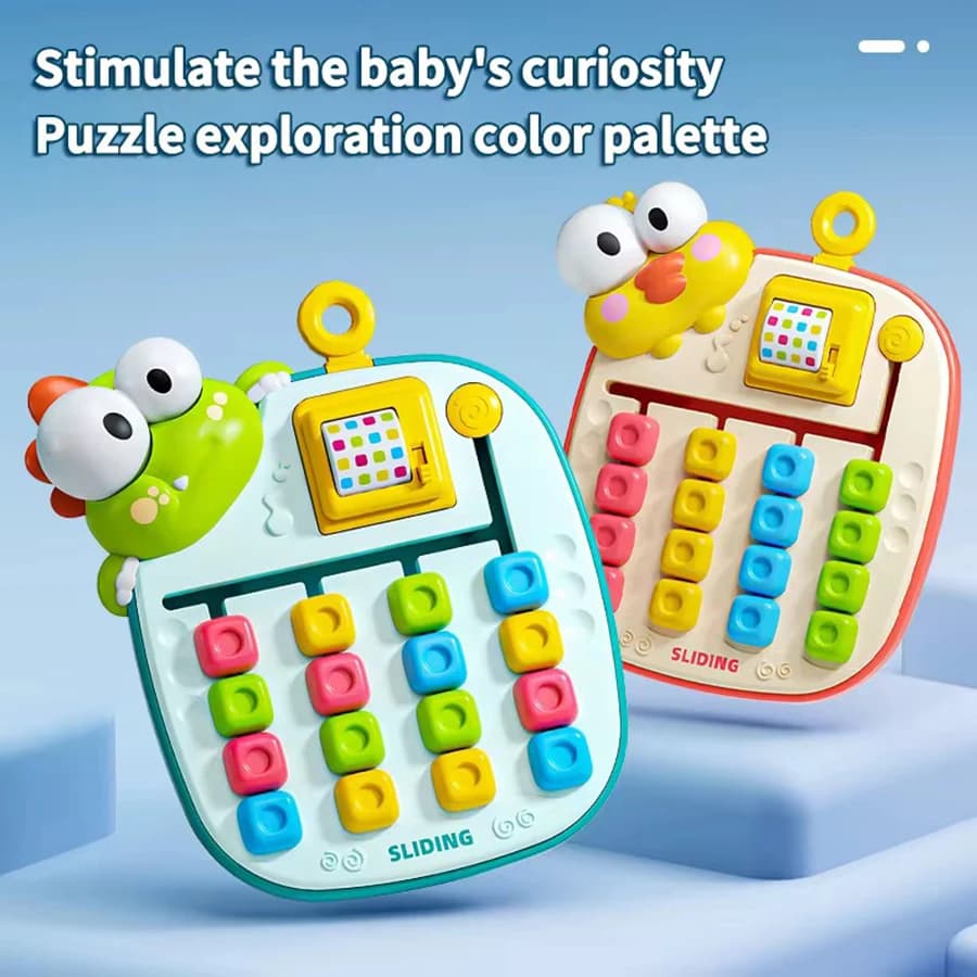Giocattolo educativo a quattro colori, gioco di abbinamento cromatico a cartoni animati, gioco interattivo genitore-figlio per l'allenamento del pensiero logico