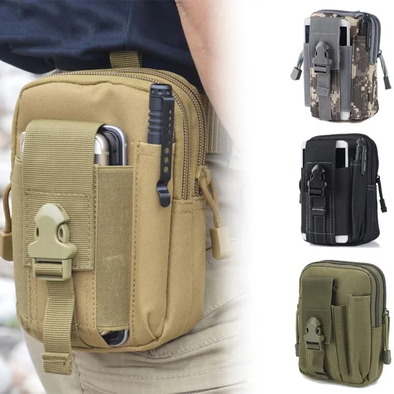 Tactical bag from Gamba Marsupio Men Mimetico Multifunctional for Moto and Cycling, Gamba Antifurto pack