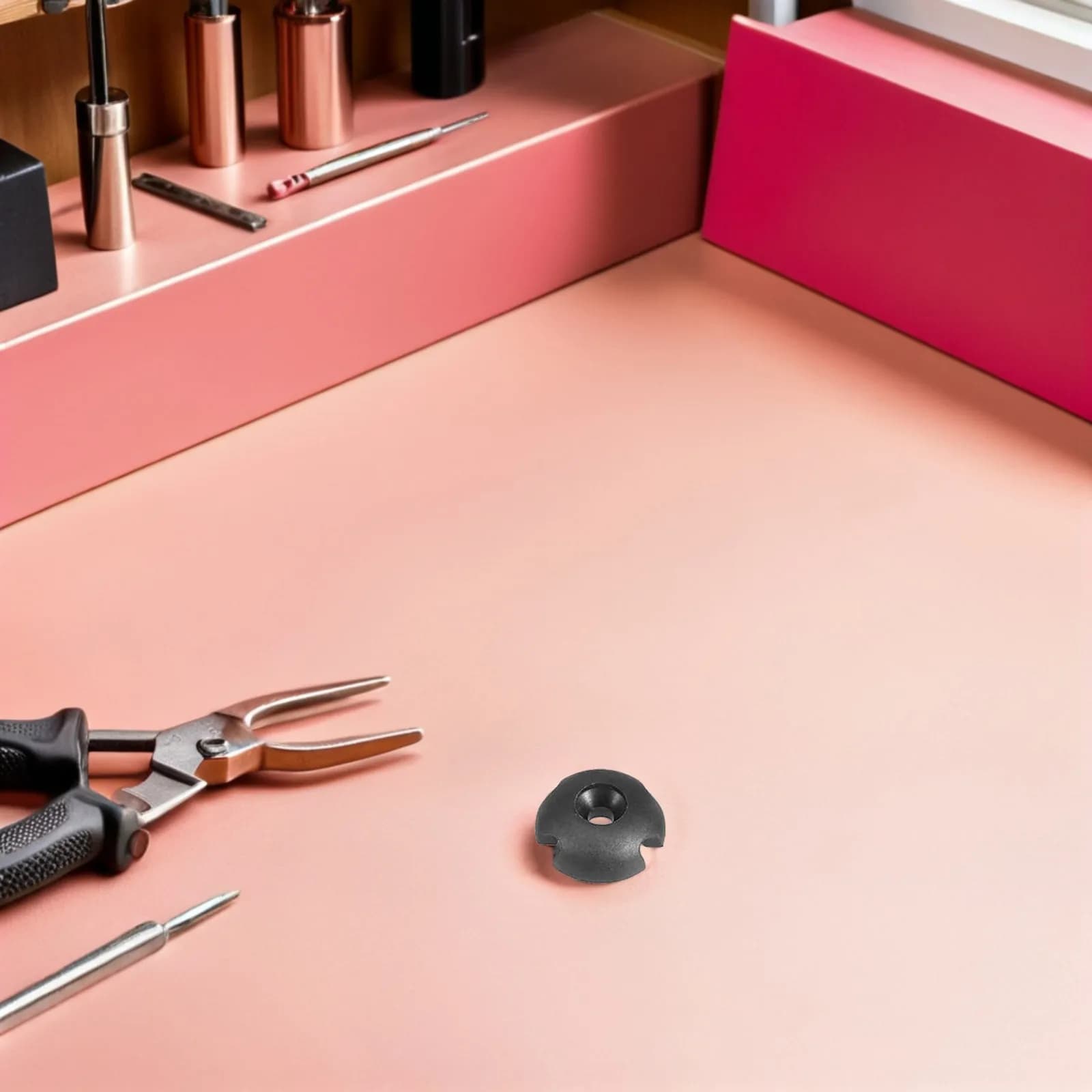 8 Set Fibbie per Corda da Canoa in Plastica, Accessori per Ponte Marino, Guida Rotonda con Fessura per Linea, per Attrezzature Kayak e Accessori per Imbarcazioni