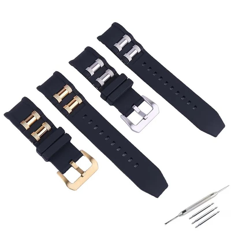 Accessori per cinturini per orologi in gomma da uomo da 26 mm compatibili per Invicta Pro Diver cinturino per orologi con vite in metallo cinturino sportivo in silicone da donna