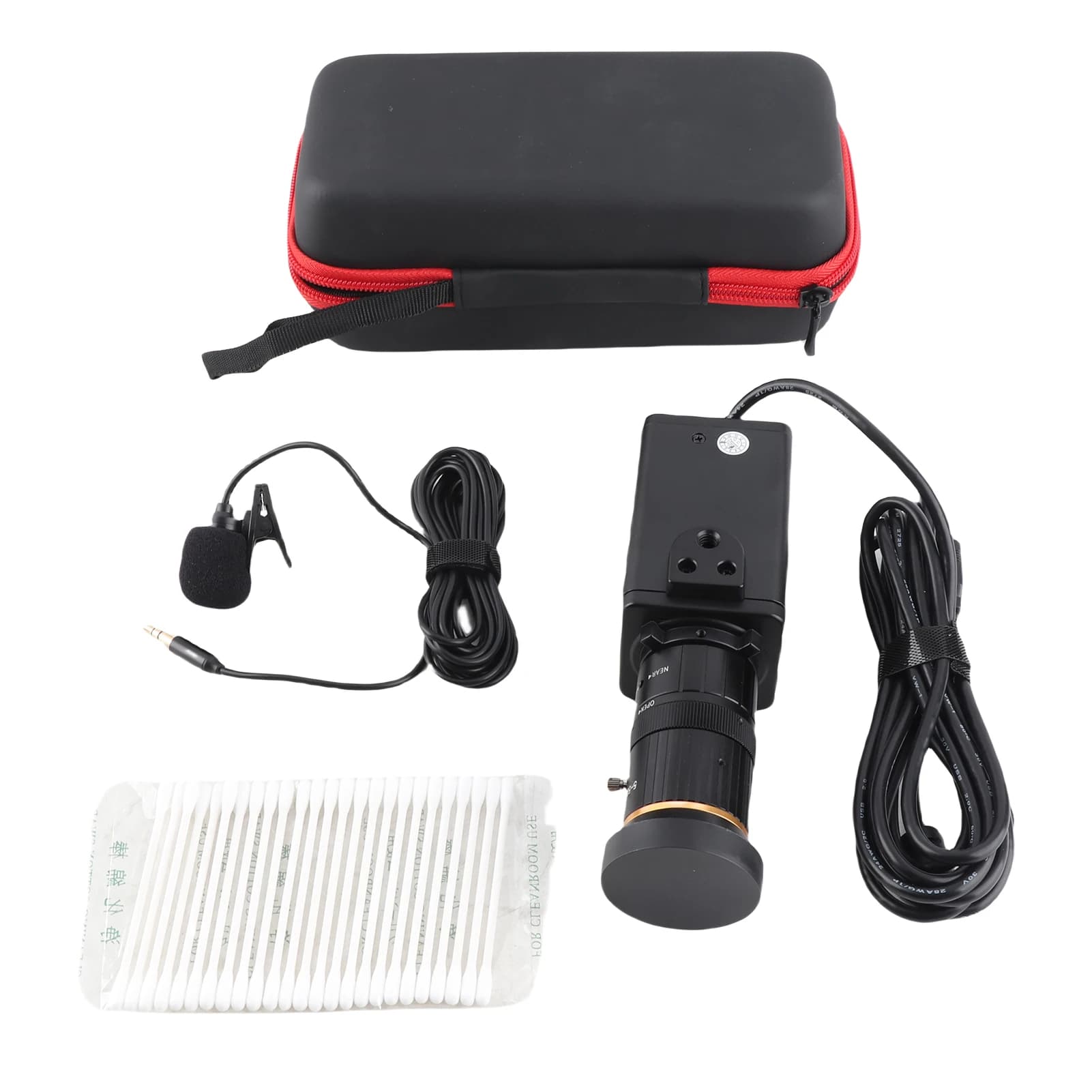 Webcam for Computer with Camera 4K HD, 8 Megapixel, Zoom Optical 10X, Angle 60 Degrees, Fire Mass Manual, Automatic Exhibition
