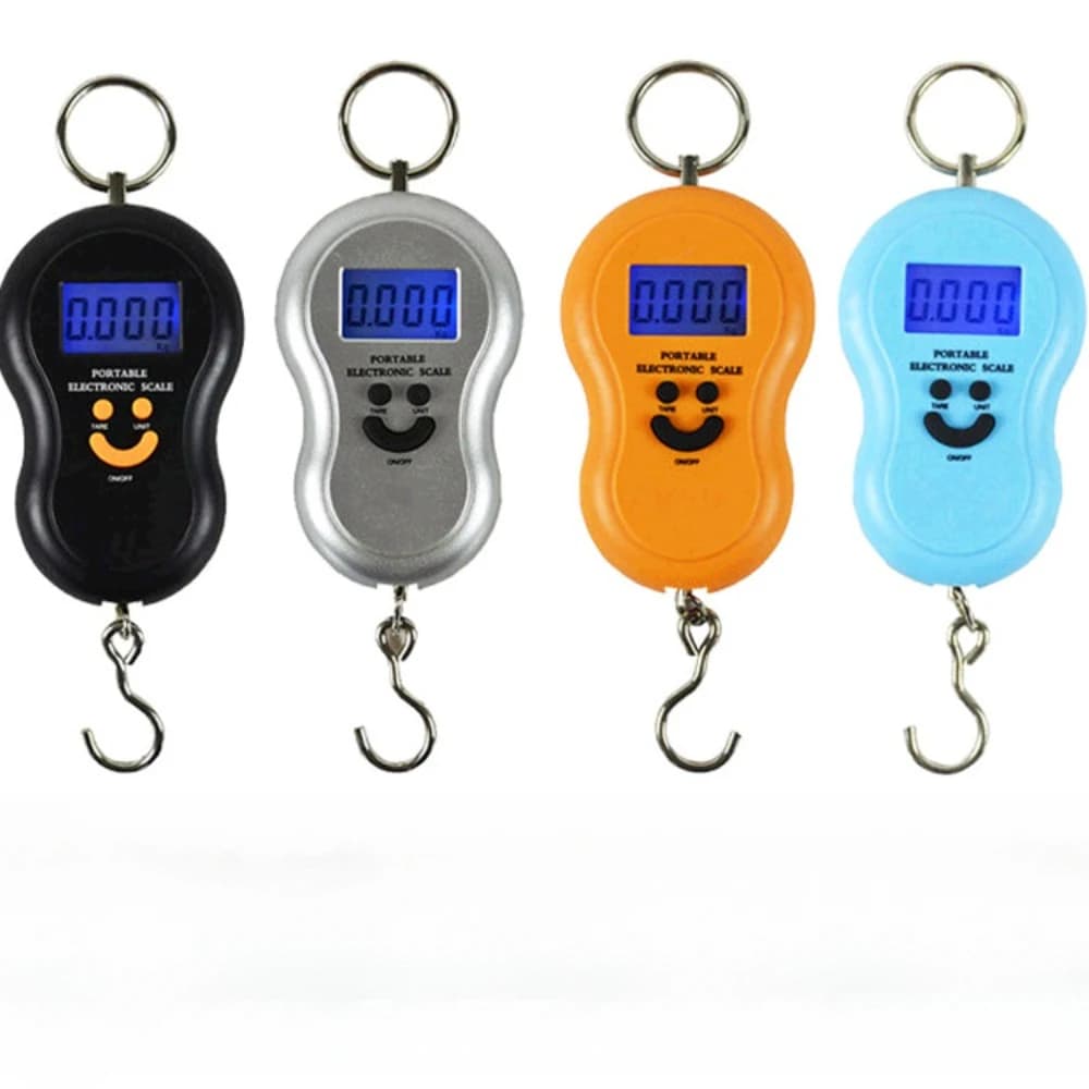 Bilancia Elettronica Portatile Mini da 50kg X 10g, Bilancia a Molla Portatile per Uso Domestico, Mini Bilancia per Peso Bagagli