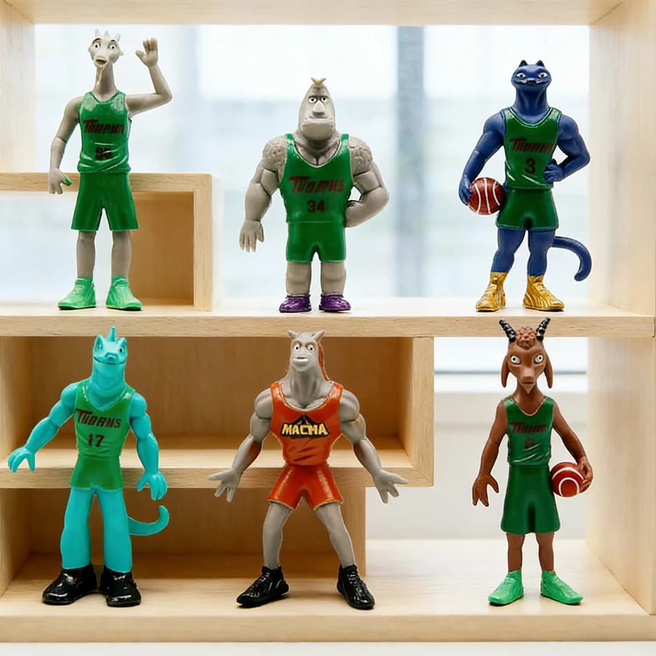 Giocattolo Regalo, Popolari Personaggi Anime Miracle Dream Team, Modellini GOAT Cosplay, Statuette da Scrivania in PVC, Ornamenti da Collezione per Bambini