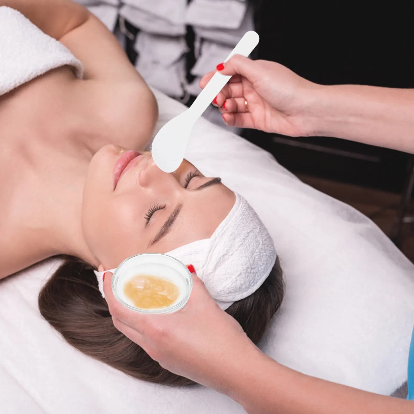 Set di 1 Ciotola in Vetro per Maschere Fai-da-Te, per Miscelazione di Oli Essenziali, Cura del Viso, Forniture per Salone e Spa, Multifunzionale