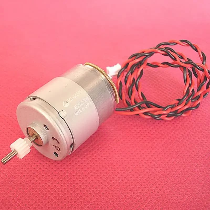 Motore DC 3V-48V RS-365PH con ingranaggio, modulo 0.4 ad alta velocità motore cc con spazzola di carbone a 14 denti per fotocopiatrice, aspirapolvere, asciugacapelli
