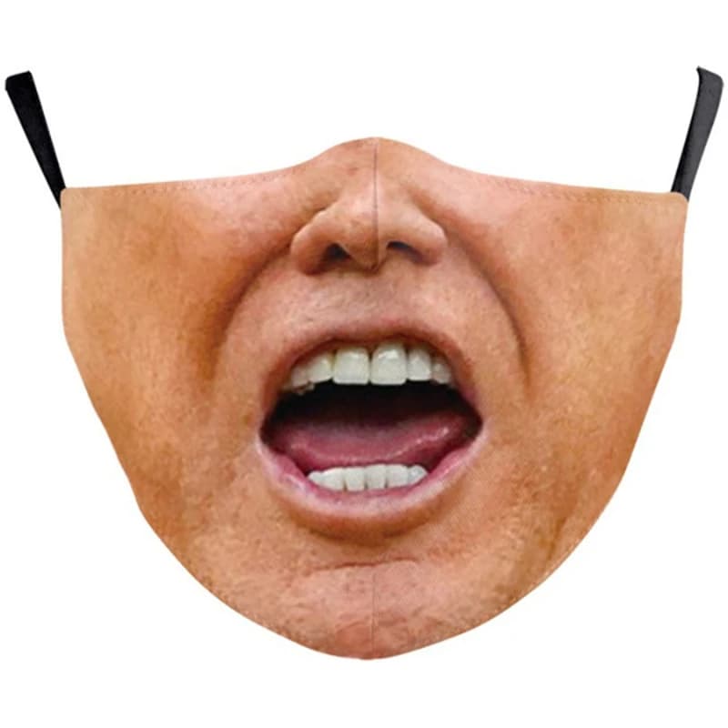 Halloween adult mouth masks, with funny prints of facial expressions, washable mascara, face protective mask, face masks in cotton blend NEW